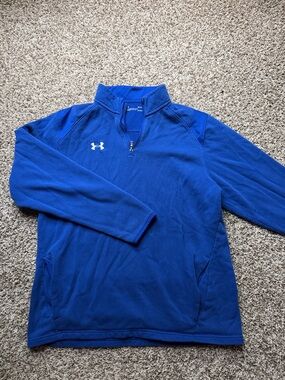 Under Armour Blue ColdGear Fleece Pullover